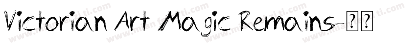 Victorian Art Magic Remains字体转换